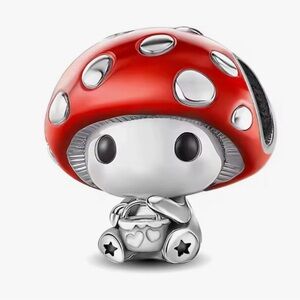 Red Mushroom Character Charm -